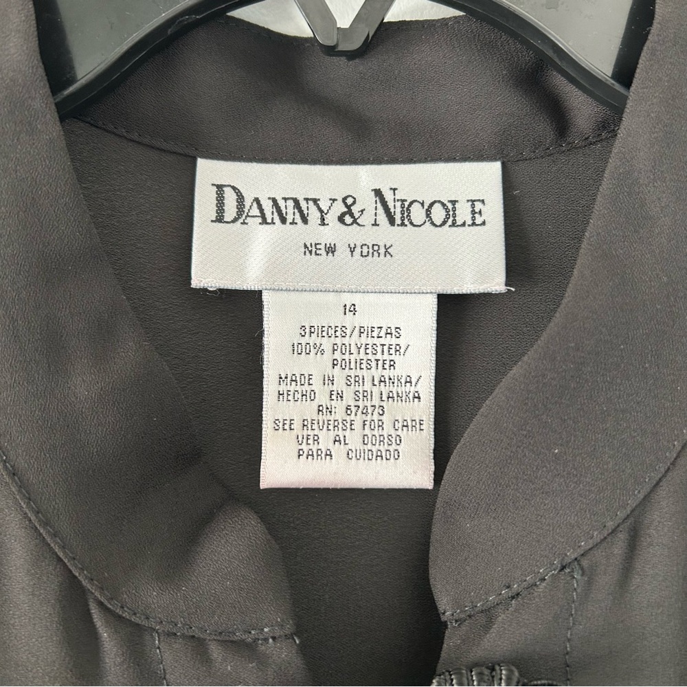 NWT Vintage 1990s-Y2K Danny & Nicole S/S Sheer Longline Blouse w/ Japanese Art - Picture 10 of 12